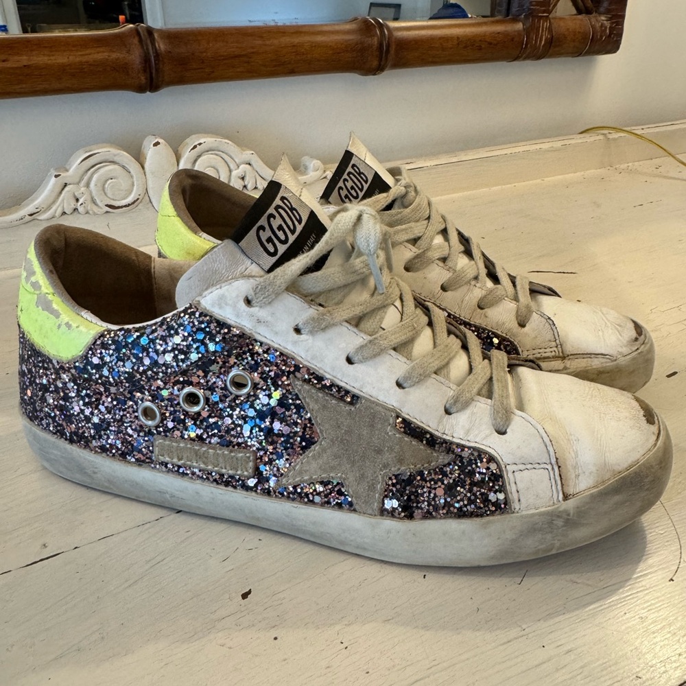 Golden Goose Women's Multicolor Glitter Sneakers